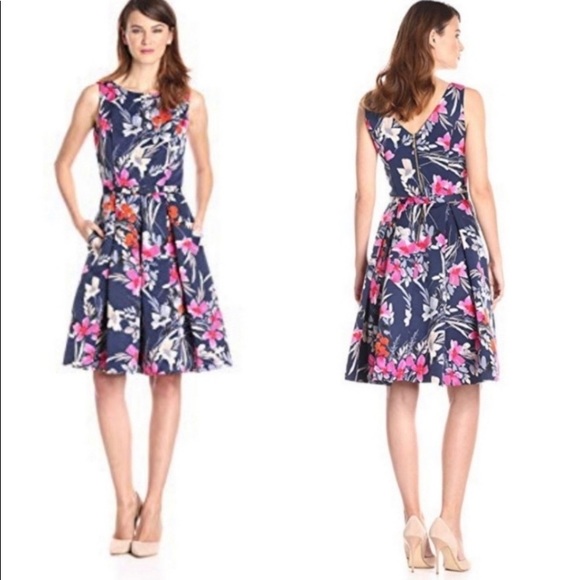 Eliza J Dresses & Skirts - Eliza J Sleevless Floral Print Fit n Flare Dress